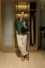 Relaxed Fit Trouser in Golden Wheat for Style and Ultimate Comfort