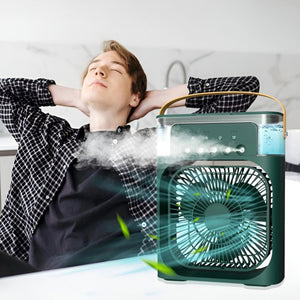 AIR HUMIDIFIER COLLING FAN WITH LED LIGHT
