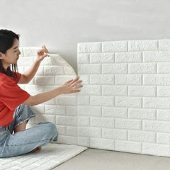 1 Pc 2mm 3d Wall Panels-peel And Stick Foam-3d Brick Wallpaper-self-adhesive Wallpaper For Interior Wall Decor
