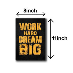 Size 8×11 inches  ■ High-Quality Printing.  ■ 2-3mm thick wooden back frame.  ■ No additional hanging hardware is required.  ■ double tape include for paste on wall
